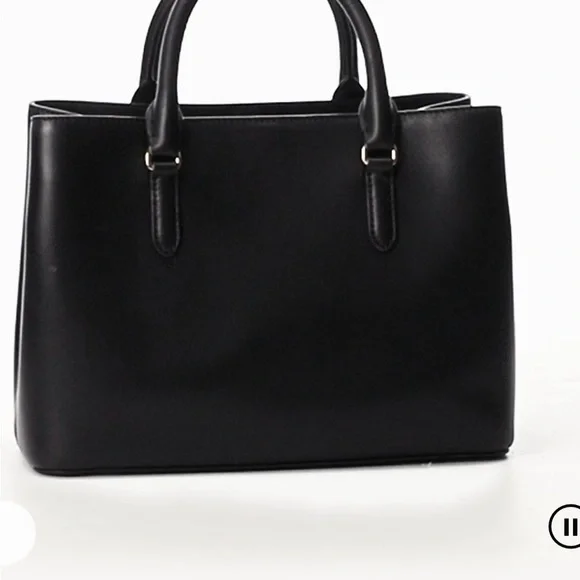 Ralph Lauren Elegant Black Satchel - Picture 6 of 14